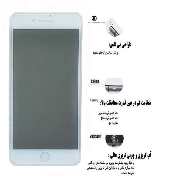 محافظ صفحه نمایش حریم شخصی مدل 009K مناسب برای گوشی موبایل اپل iphone 8Plus