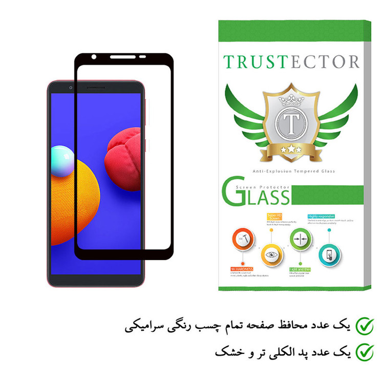 محافظ صفحه نمایش سرامیکی تراستکتور مدل CRT-Glass مناسب برای گوشی موبایل سامسونگ Galaxy A01 Core