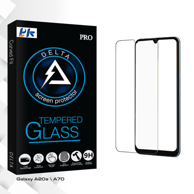 محافظ صفحه نمایش شیشه ای پی کی مدل Delta Glass مناسب برای گوشی موبایل سامسونگ Galaxy A20s \ A70