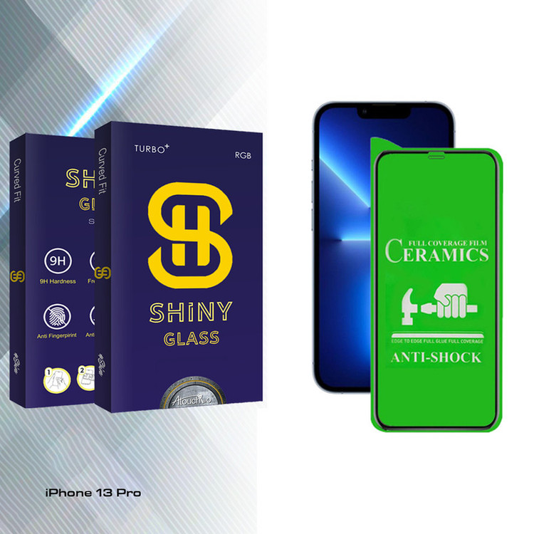 محافظ صفحه نمایش سرامیکی آتوچبو مدل Shiny مناسب برای گوشی موبایل اپل iPhone 13 Pro