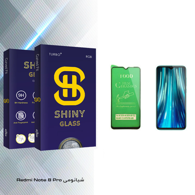 محافظ صفحه نمایش سرامیکی آتوچبو مدل Shiny مناسب برای گوشی موبایل شیائومی Redmi Note 8 Pro