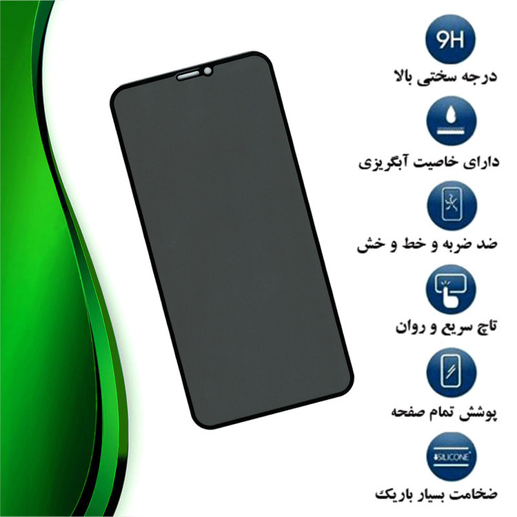 محافظ صفحه نمایش حریم شخصی تراستکتور مدل PFTA مناسب برای گوشی موبایل اپل iPhone 11