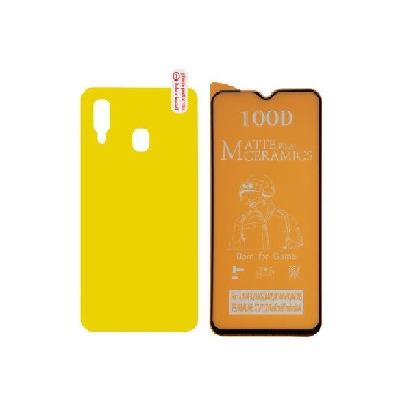 محافظ صفحه نمایش مات جانبو مدل CR-A20 مناسب برای گوشی موبایل سامسونگ Galaxy A20 به همراه محافظ پشت گوشی