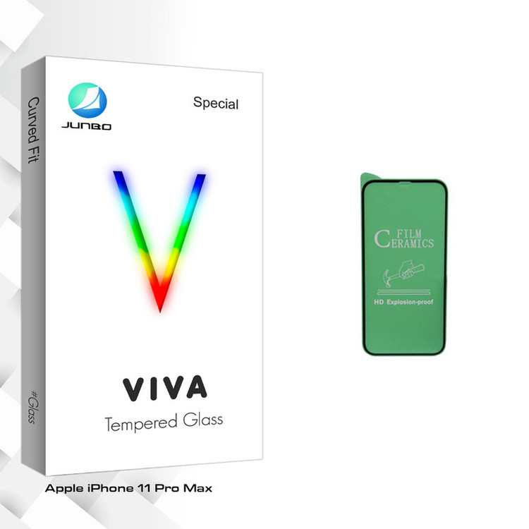 محافظ صفحه نمایش سرامیکی جانبو مدل Viva Glass مناسب برای گوشی موبایل اپل iPhone 11 Pro Max