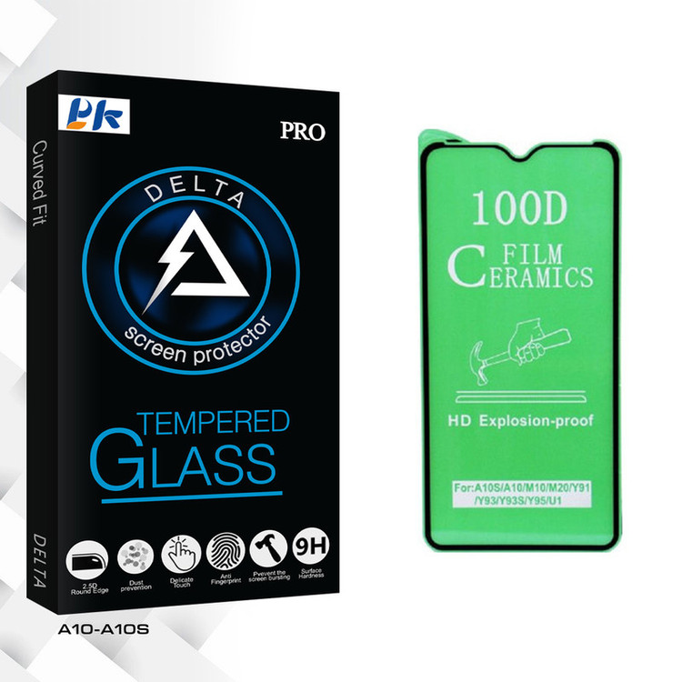 محافظ صفحه نمایش سرامیکی پی کی مدل Delta Glass مناسب برای گوشی موبایل سامسونگ Galaxy A10 / A10s / M10