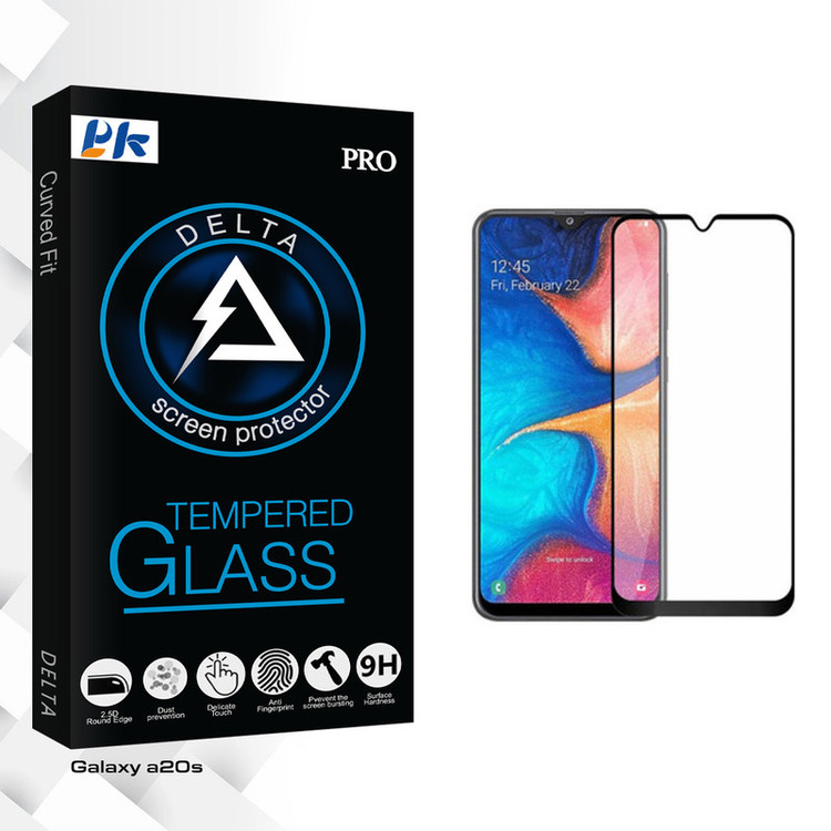 محافظ صفحه نمایش پی کی مدل Delta Glass مناسب برای گوشی موبایل سامسونگ Galaxy a20s