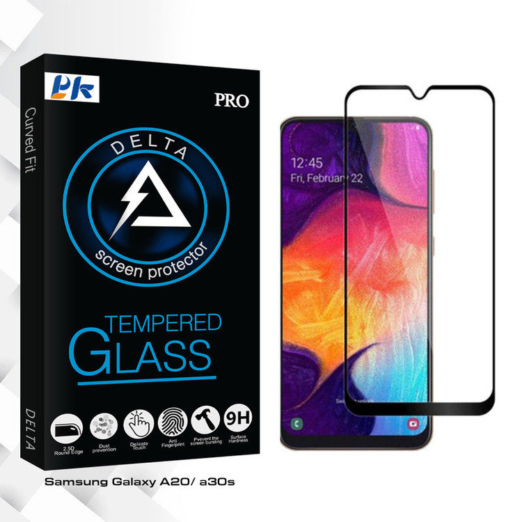 محافظ صفحه نمایش سرامیکی مات پی کی مدل Delta Glass مناسب برای گوشی موبایل سامسونگ Galaxy A20/ a30s