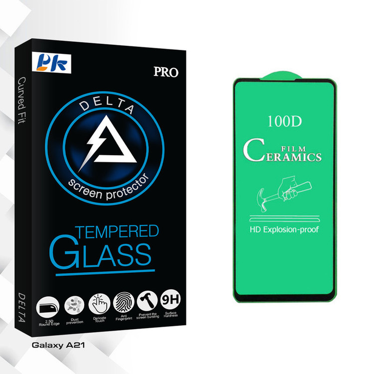محافظ صفحه نمایش پی کی مدل Delta Glass مناسب برای گوشی موبایل سامسونگ Galaxy A21
