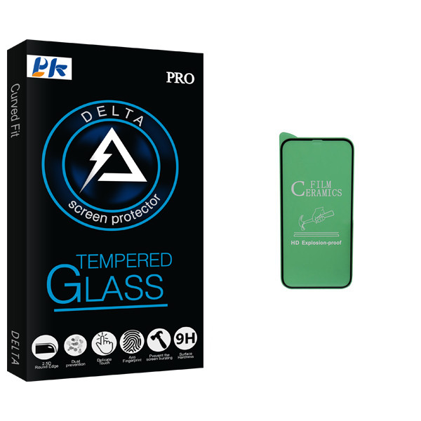 محافظ صفحه نمایش سرامیکی پی کی مدل Delta Glass مناسب برای گوشی موبایل اپل iPhone 11 Pro Max