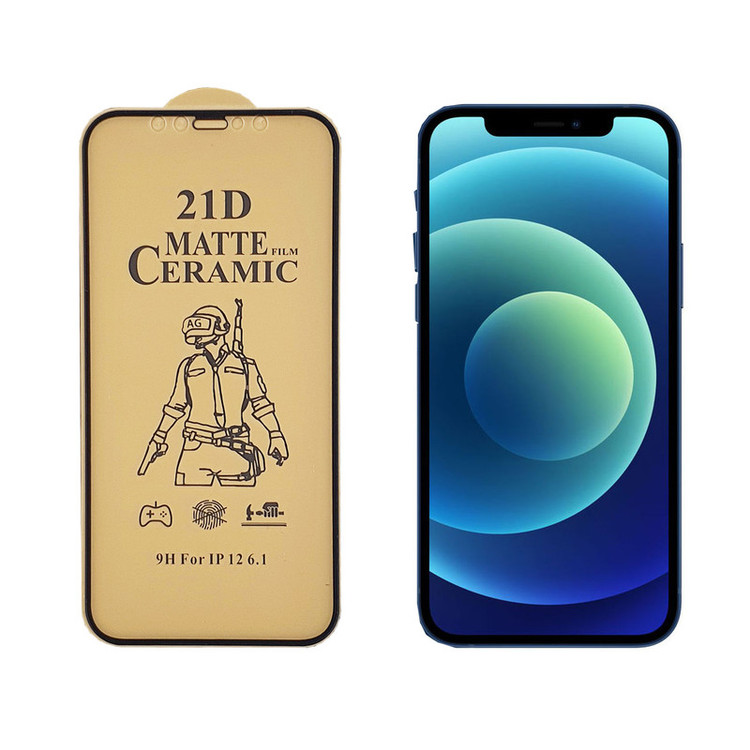 محافظ صفحه نمایش سرامیکی مات گریفین مدل FLCRM GN mo مناسب برای گوشی موبایل اپل iPhone 12 Pro