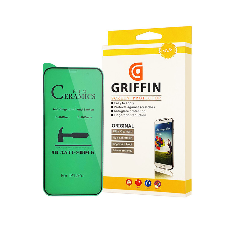 محافظ صفحه نمایش سرامیکی گریفین مدل FLCRG GN mo مناسب برای گوشی موبایل اپل iPhone 12 Pro
