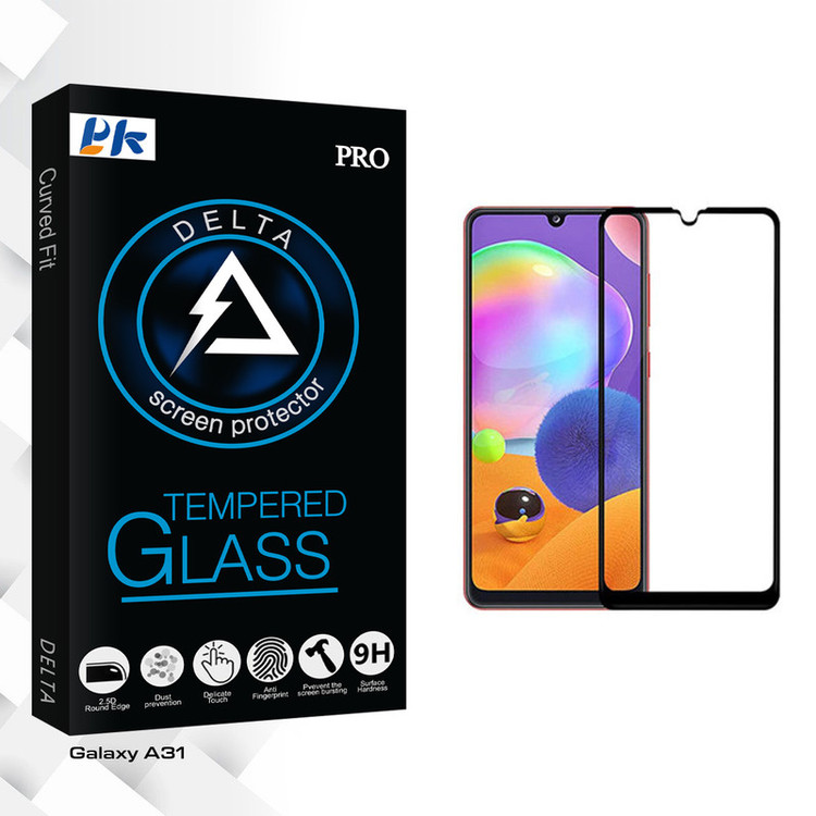 محافظ صفحه نمایش پی کی مدل Delta Glass مناسب برای گوشی موبایل سامسونگ Galaxy A31