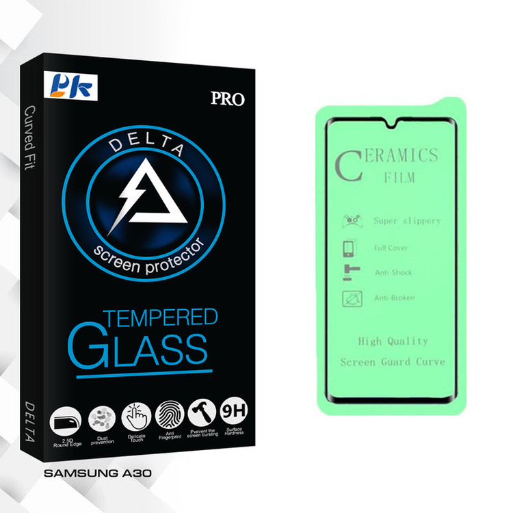 محافظ صفحه نمایش سرامیکی پی کی مدل Delta Glass مناسب برای گوشی موبایل سامسونگ Galaxy A30
