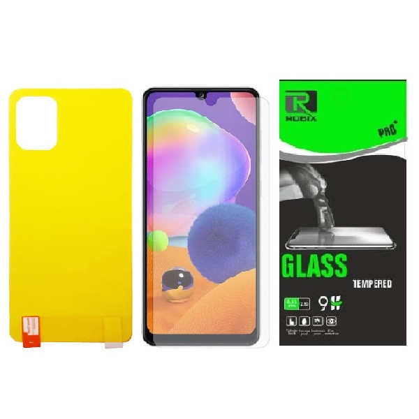 محافظ صفحه نمایش وپشت گوشی روبیکس مدلSA-A31مناسب برای گوشی موبایل سامسونگ Galaxy A31