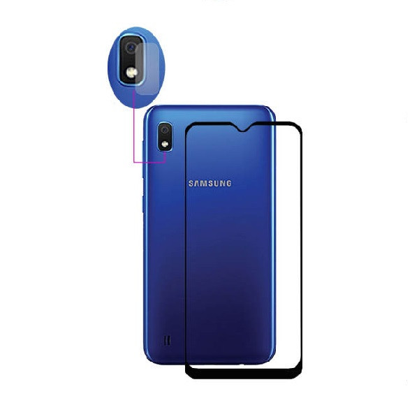 محافظ صفحه نمایش وپشت گوشی روبیکس مدل SA-A10 مناسب برای گوشی موبایل سامسونگ Galaxy A10 به همراه محافظ لنز دوربین