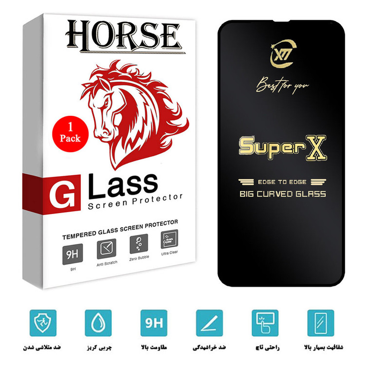 محافظ صفحه نمایش هورس مدل SUPERX مناسب برای گوشی موبایل اپل iPhone 13 Pro