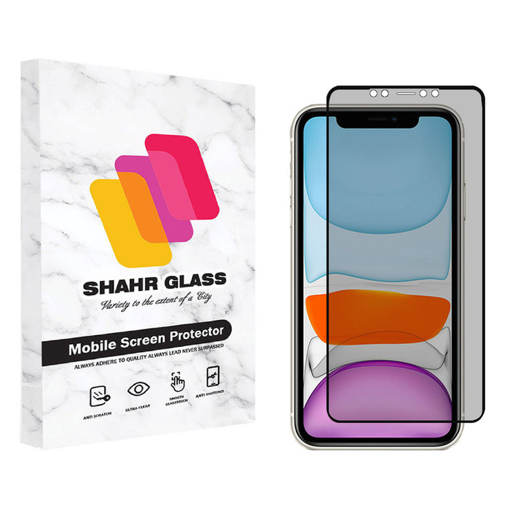 محافظ صفحه نمایش حریم شخصی شهر گلس مدل CRP مناسب برای گوشی موبایل اپل iPhone 11