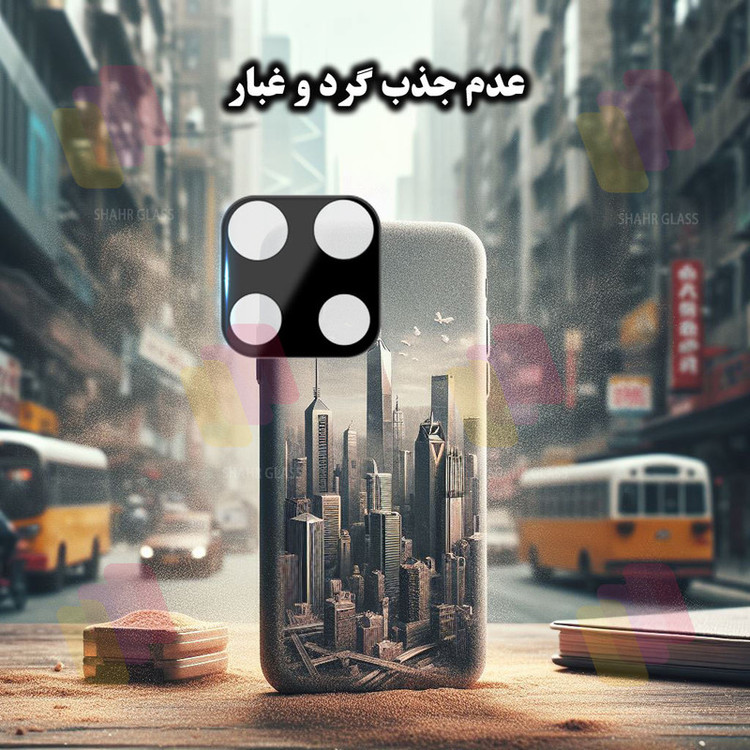 محافظ لنز دوربین شهر گلس مدل LENSFSH مناسب برای گوشی موبایل شیائومی Redmi note 9S / Redmi Note 9 Pro / Redmi Note 9 Pro Max