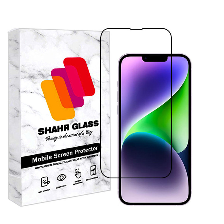 محافظ صفحه نمایش شهر گلس مدل FULPLUSSH مناسب برای گوشی موبایل اپل iPhone 14 Plus