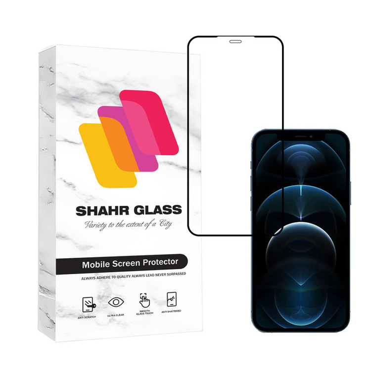 محافظ صفحه نمایش شهر گلس مدل FULSLSH مناسب برای گوشی موبایل اپل iPhone 12 Pro / 12