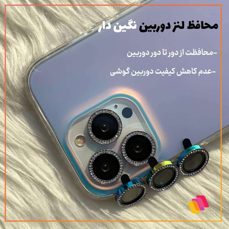 محافظ لنز دوربین شهر گلس مدل DIAMONDLSH مناسب برای گوشی موبایل سامسونگ Galaxy A34
