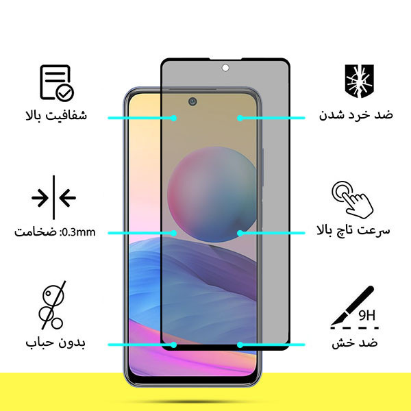 محافظ صفحه نمایش سرامیکی لایونکس مدل CRP مناسب برای گوشی موبایل شیائومی Redmi Note 10