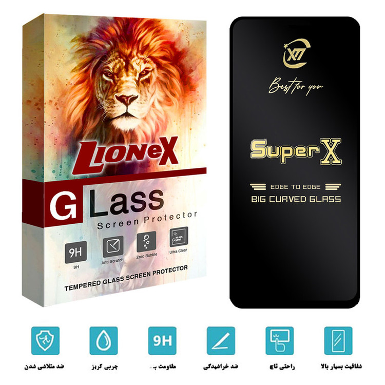 محافظ صفحه نمایش لایونکس مدل SUPERX مناسب برای گوشی موبایل شیائومی Redmi Note 12 Pro