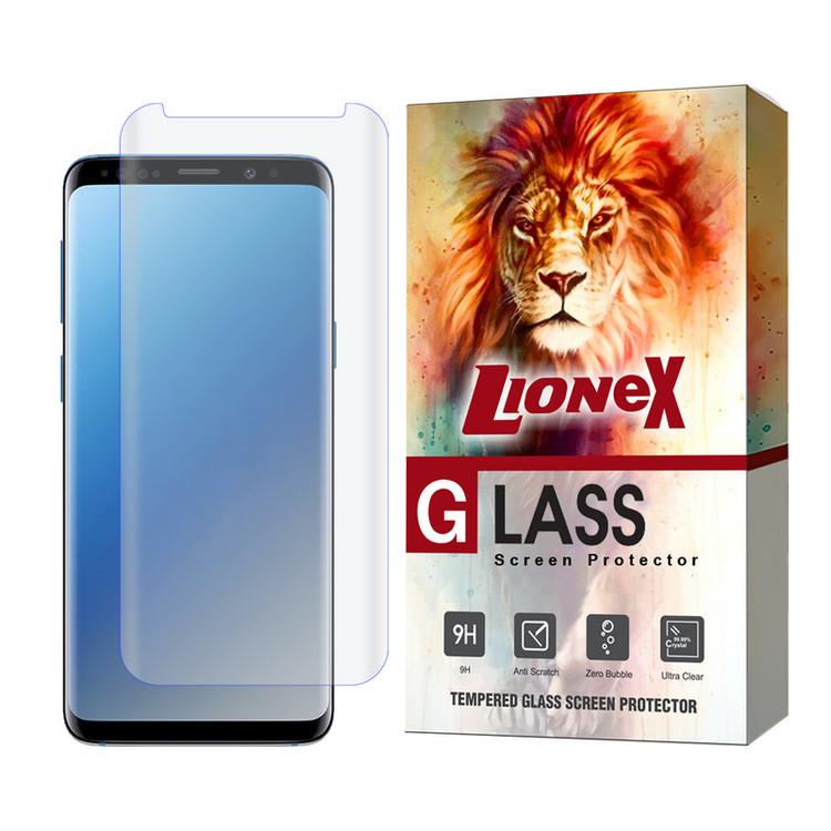 محافظ صفحه نمایش یووی لایونکس مدل UVLIGHTL مناسب برای گوشی موبایل سامسونگ Galaxy S9 Plus