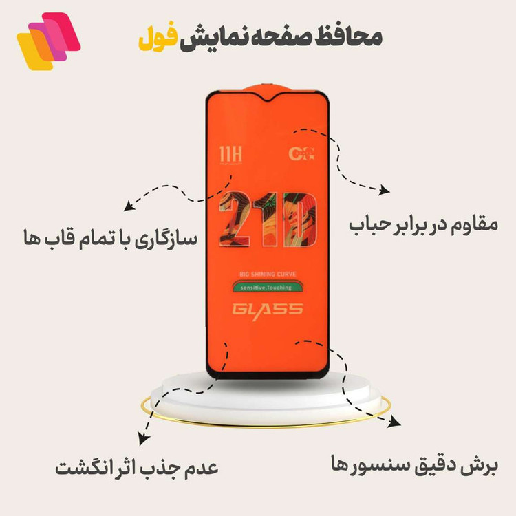 محافظ صفحه نمایش شهر گلس مدل FULPLUSSH مناسب برای گوشی موبایل سامسونگ Galaxy S21 FE 5G