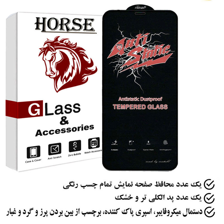 محافظ صفحه نمایش آنتی استاتیک هورس مدل ANTIDUSTH مناسب برای گوشی موبایل اپل iPhone 12 Pro Max