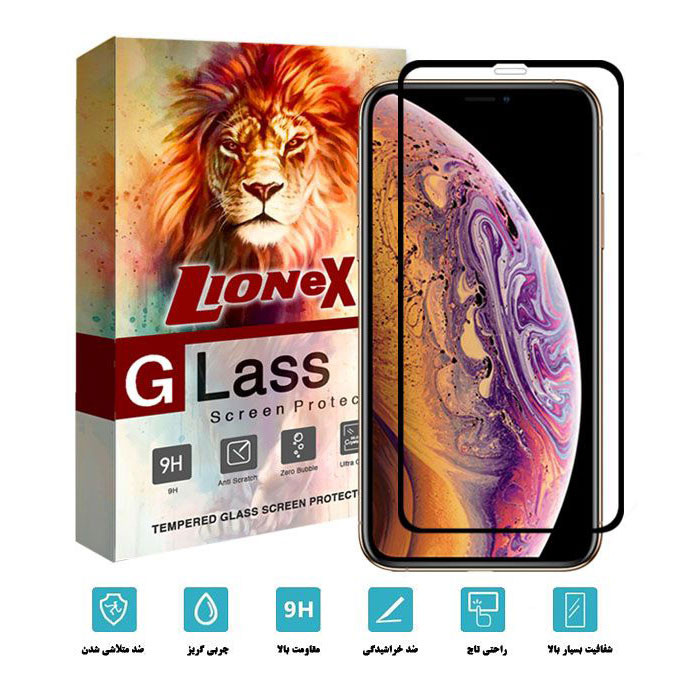 محافظ صفحه نمایش سرامیکی لایونکس مدل CMC_L مناسب برای گوشی موبایل اپل iPhone XS Max