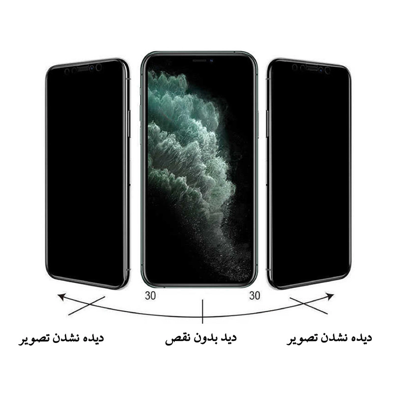 محافظ صفحه نمایش حریم شخصی هورس مدل PRV مناسب برای گوشی موبایل اپل iPhone 12 Pro