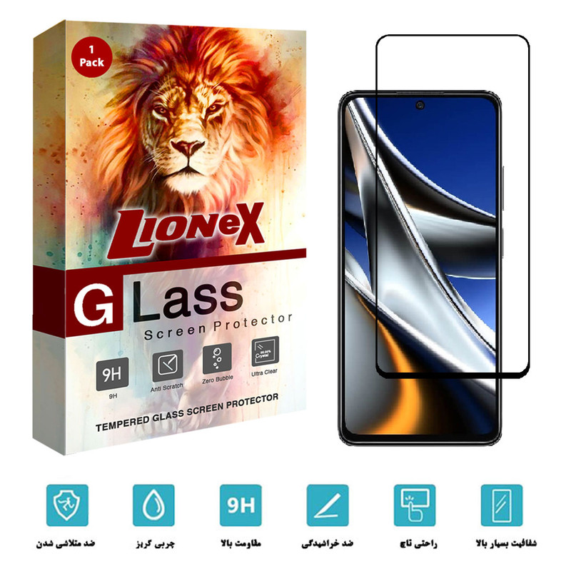 محافظ صفحه نمایش سرامیکی لایونکس مدل CRC-L مناسب برای گوشی موبایل شیائومی Poco X4 Pro 5G