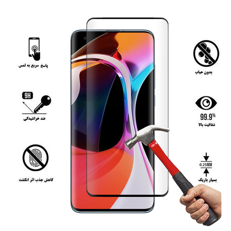 محافظ صفحه نمایش 6D لایونکس مدل USS مناسب برای گوشی موبایل شیائومی Mi 10 Pro