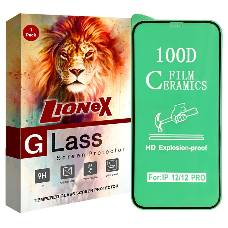 محافظ صفحه نمایش سرامیکی لایونکس مدل CMC100D مناسب برای گوشی موبایل اپل iPhone 12 Pro