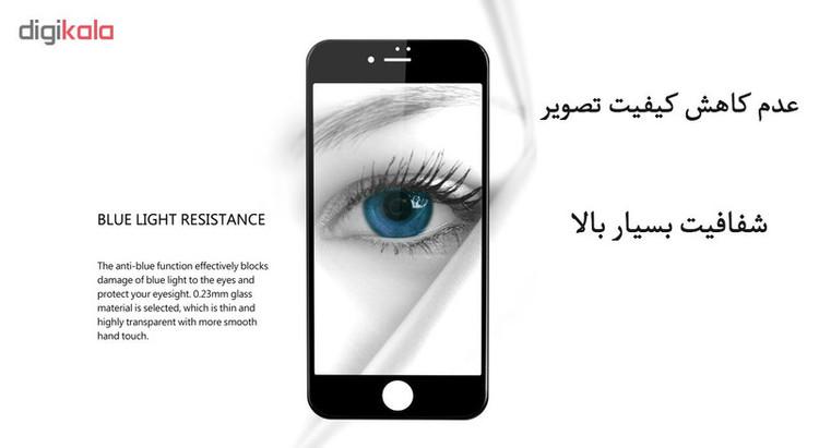 محافظ صفحه نمایش 5D لایونکس مدل CRM مناسب برای گوشی موبایل اپل iPhone 7 Plus