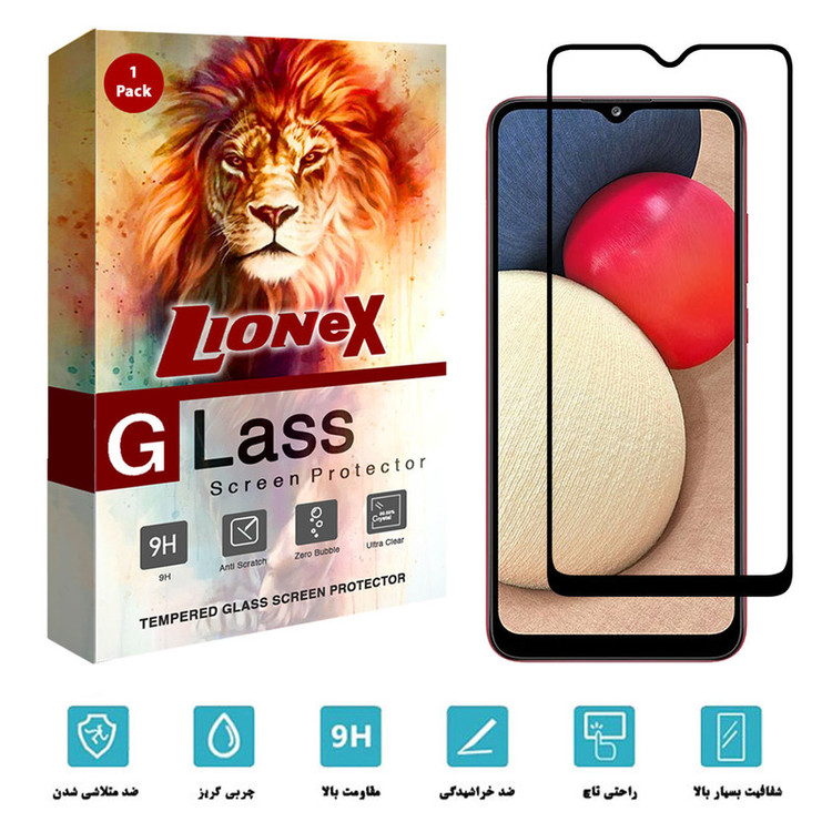محافظ صفحه نمایش سرامیکی لایونکس مدل CRC-L مناسب برای گوشی موبایل سامسونگ Galaxy A02s