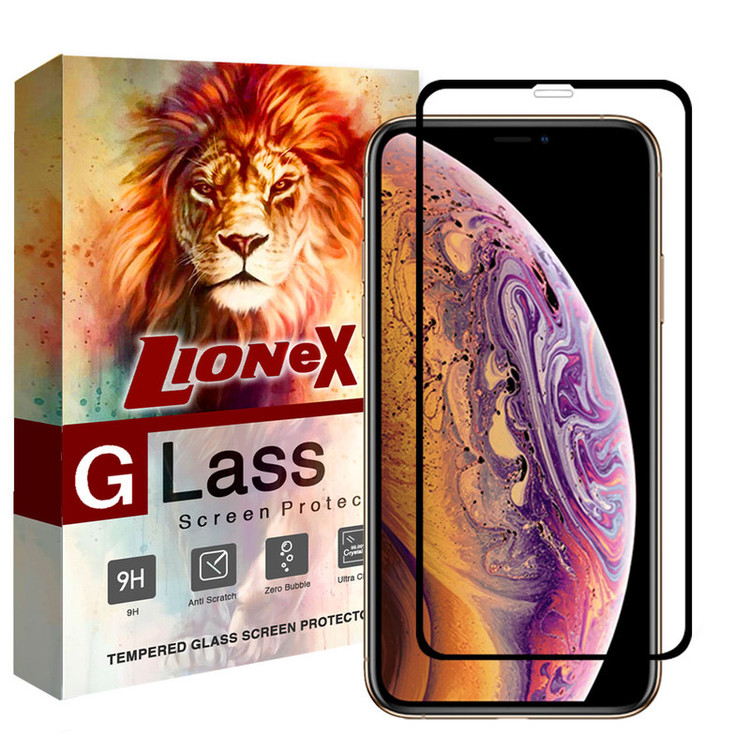 محافظ صفحه نمایش 5D لایونکس مدل CRM مناسب برای گوشی موبایل اپل iPhone X