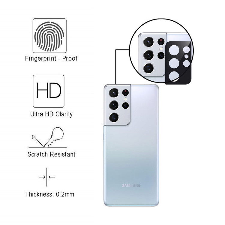 محافظ لنز دوربین هورس مدل L3D-H مناسب برای گوشی موبایل سامسونگ Galaxy S21 Ultra