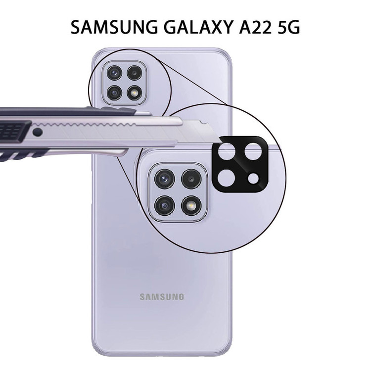 محافظ لنز دوربین شهر گلس مدل LFUL مناسب برای گوشی موبایل سامسونگ Galaxy A22 5G