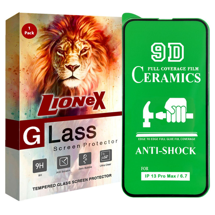 محافظ صفحه نمایش سرامیکی لایونکس مدل CRC-L مناسب برای گوشی موبایل اپل iPhone 13 Pro Max
