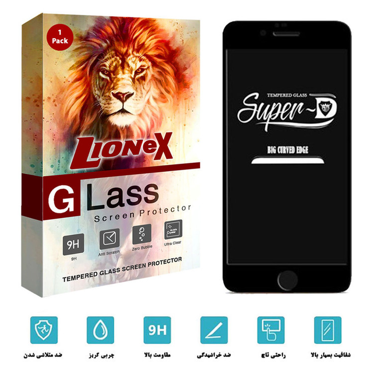 محافظ صفحه نمایش لایونکس مدل SUPERD مناسب برای گوشی موبایل اپل iPhone 6 / 6s