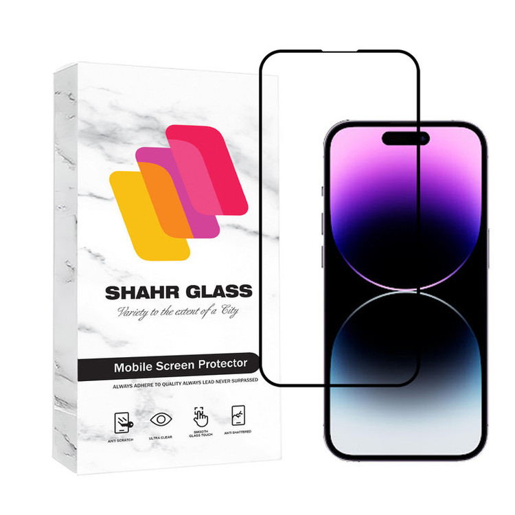 محافظ صفحه نمایش شهر گلس مدل FULSLSH مناسب برای گوشی موبایل اپل iPhone 14 Pro / iPhone 15