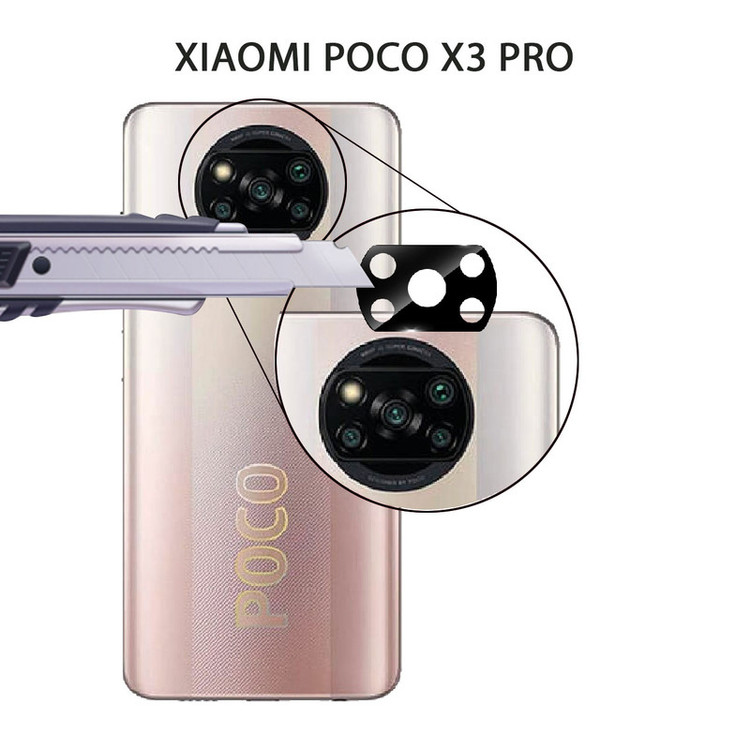 محافظ لنز دوربین شهر گلس مدل LFUL مناسب برای گوشی موبایل شیائومی Poco X3 Pro