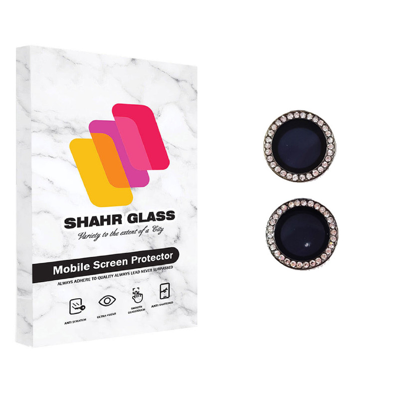 محافظ لنز دوربین شهر گلس مدل DIAMOND مناسب برای گوشی موبایل اپل iPhone 13