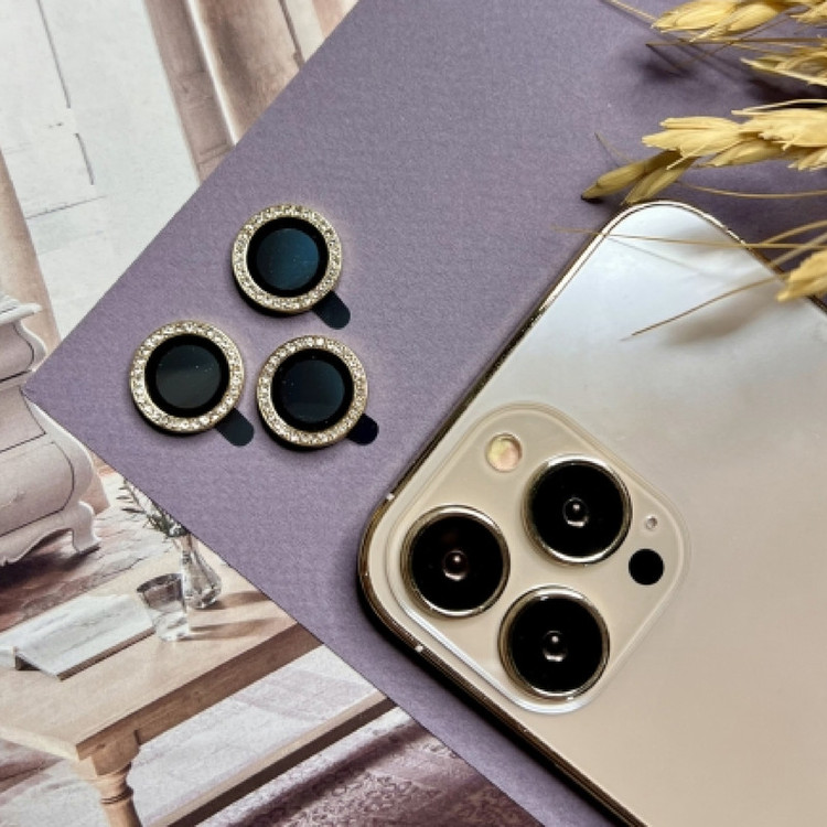 محافظ لنز دوربین شهر گلس مدل DIAMOND مناسب برای گوشی موبایل اپل iPhone 13