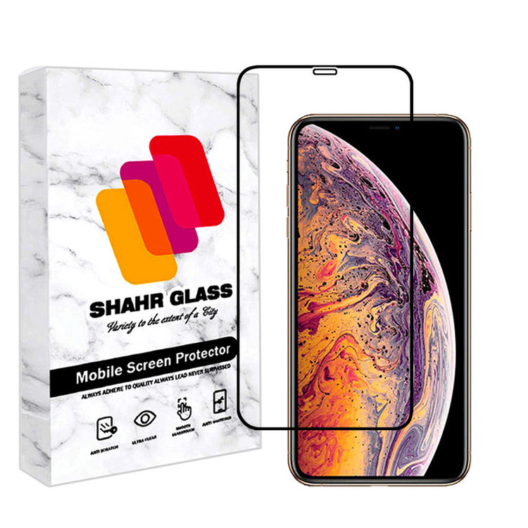 محافظ صفحه نمایش شهر گلس مدل FULPLUSSH مناسب برای گوشی موبایل اپل iPhone XS