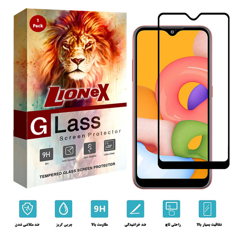 محافظ صفحه نمایش سرامیکی لایونکس مدل CRM مناسب برای گوشی موبایل سامسونگ Galaxy A01