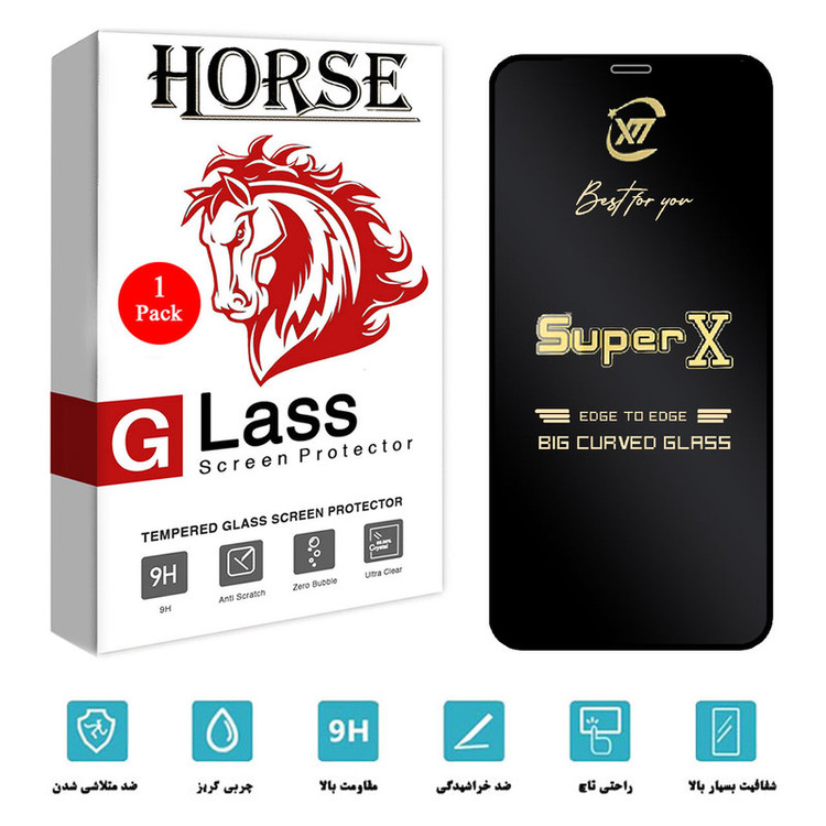 محافظ صفحه نمایش هورس مدل SUPERX مناسب برای گوشی موبایل اپل iPhone 12