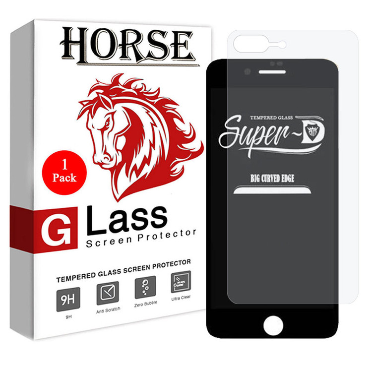 محافظ صفحه نمایش هورس مدل 2SN-Glass مناسب برای گوشی موبایل اپل iPhone 7 Plus به همراه محافظ پشت گوشی